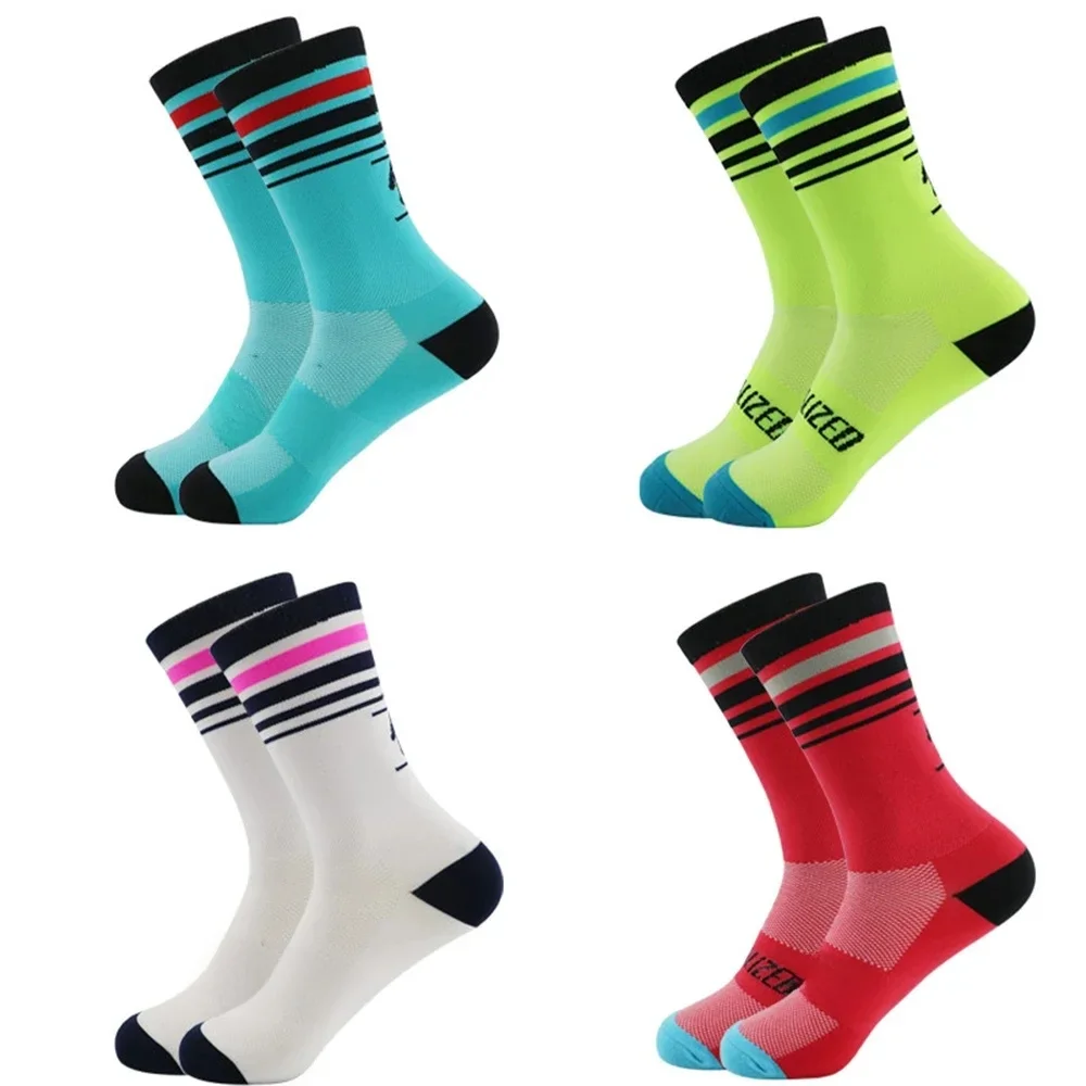 AliExpress 1 Pair Men High Quality Professional Brand Sport Socks Breathable Road Bicycle Socks Outdoor Sports Racing Cycling Socks