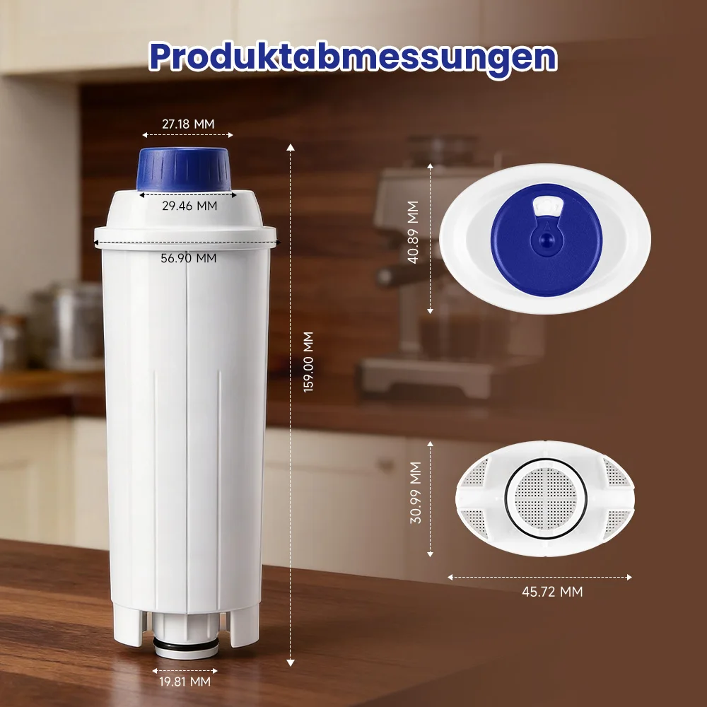 Reimol 6 Stück Wasserfilter für De'Longhi ECAM-, ETAM-, ESAM-, EC680- und EC800-Serien – Ersatzfilter für Kaffeemaschinen – Detail 6