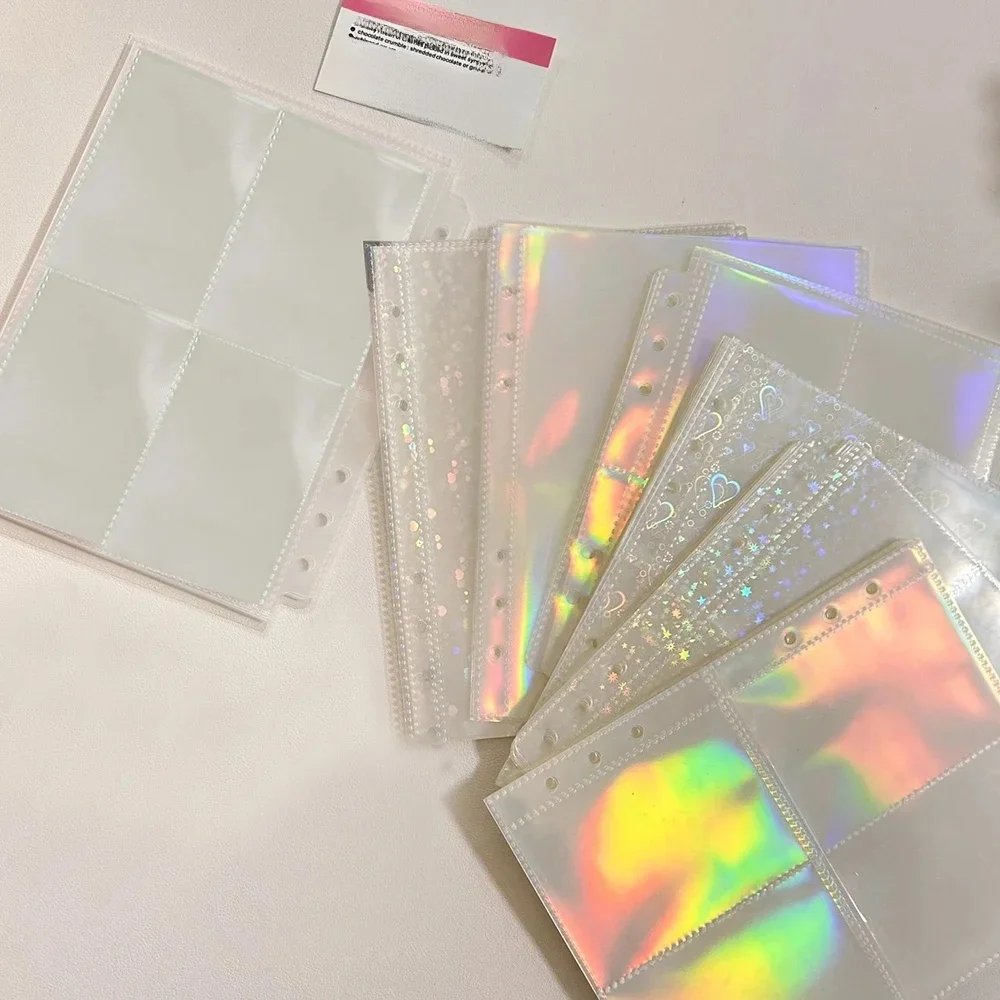 1–4 Gitter, mehrere Taschen, Fotokartenbinder, Innenseiten, A5, Kpop-Fotokartenhüllen, Fotoalbum, Seitenschutz, Karten, Hüllenbögen