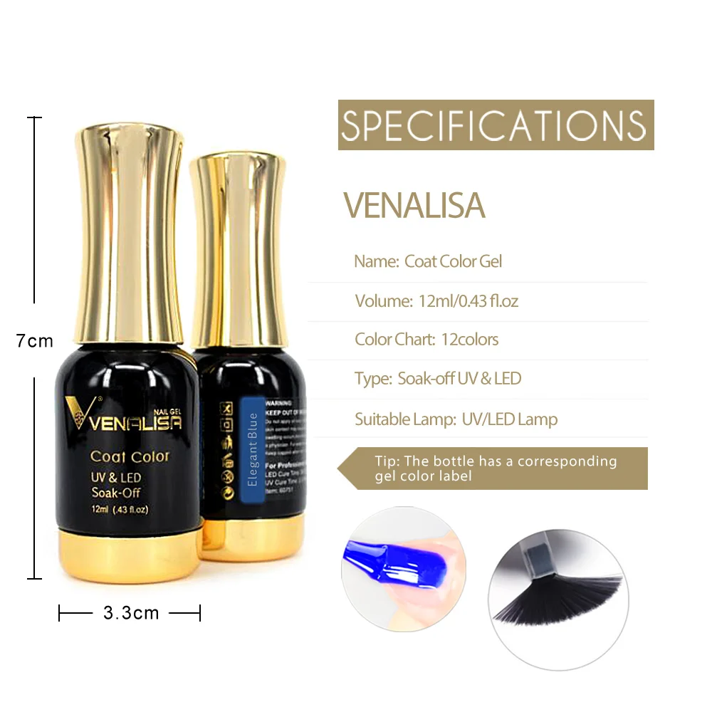 VENALISA # 1004 Nude Pink French Nail Art Design Super Texture Semi Permanent Pastelllack Soak Off UVLED Pigmentierter Gellack – Detail 9