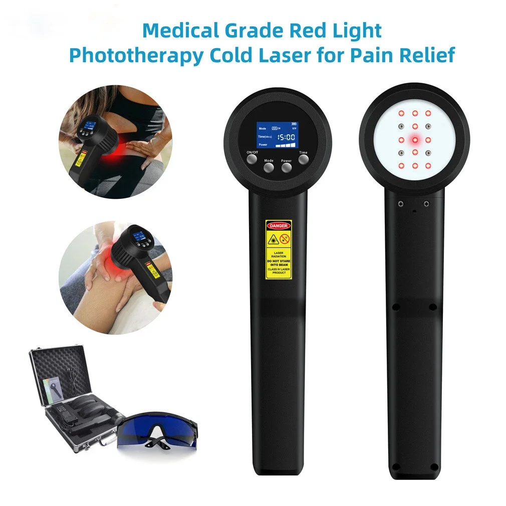 25W 905nm Super Pulse Photobiomodulation Laser Therapy Class 4 Laser Treatment for Osteoarthritis Pain Relief Anti-inflammation