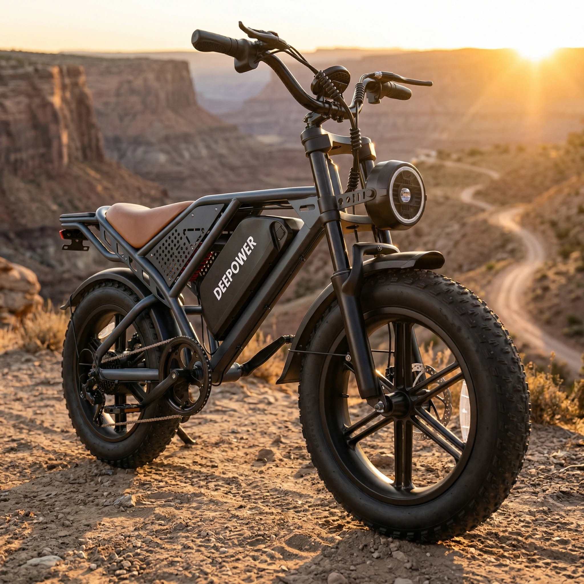 

Электрический велосипед для взрослых, аккумулятор 48В 35Ач, мотор 2000Вт, 20-дюймовые шины, подходит для езды в различных условиях.