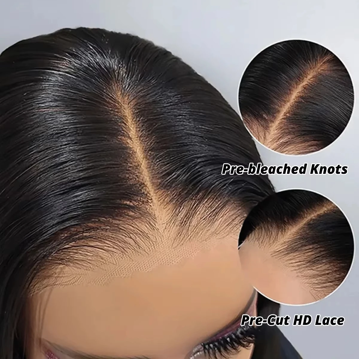 30 inch 100% glueless wigs Body Wave human hair Brazilian 13x6 hd transparent lace front wig human hair closure  7x6 250Density image 3