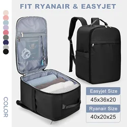 Mochila Ryanair 40x20x25, bolsa de cabina, equipaje de mano, mochila de viaje para Easyjet Cabin Bag 45x36x20, mochila para ordenador portátil para mujeres/hombres