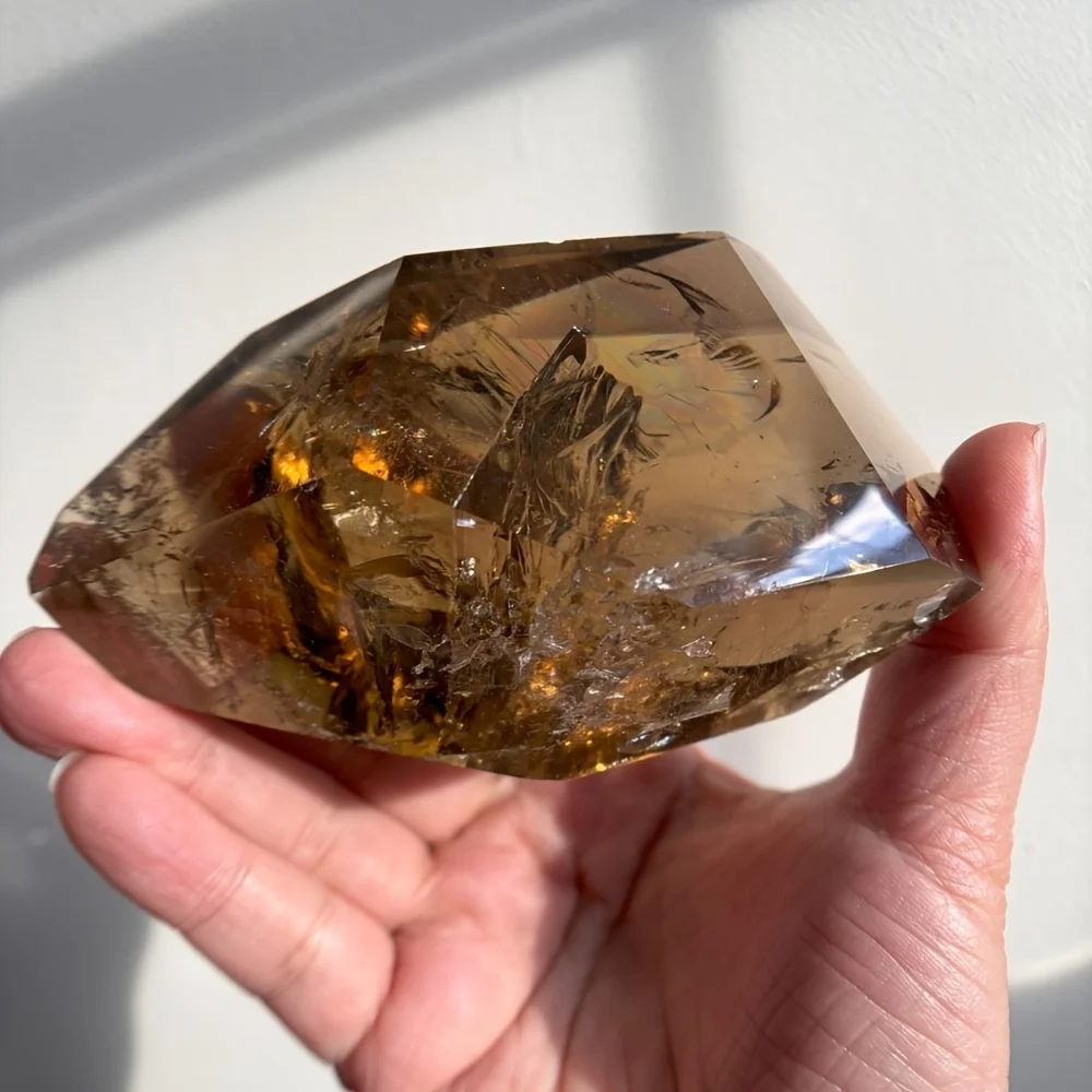 1pc Smoky Quartz Crystal Freeform, Irregular Shape, Elegant Home Decor, Meditation, Gifts, Jewelry Making, Meditation Accessory view 5