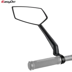 EasyDo Bicycle Handlebar Rear View Mirror HD Reflector Mountain Bike Electrical Bike Scooter Wide Range Adjustable Angles Mirror