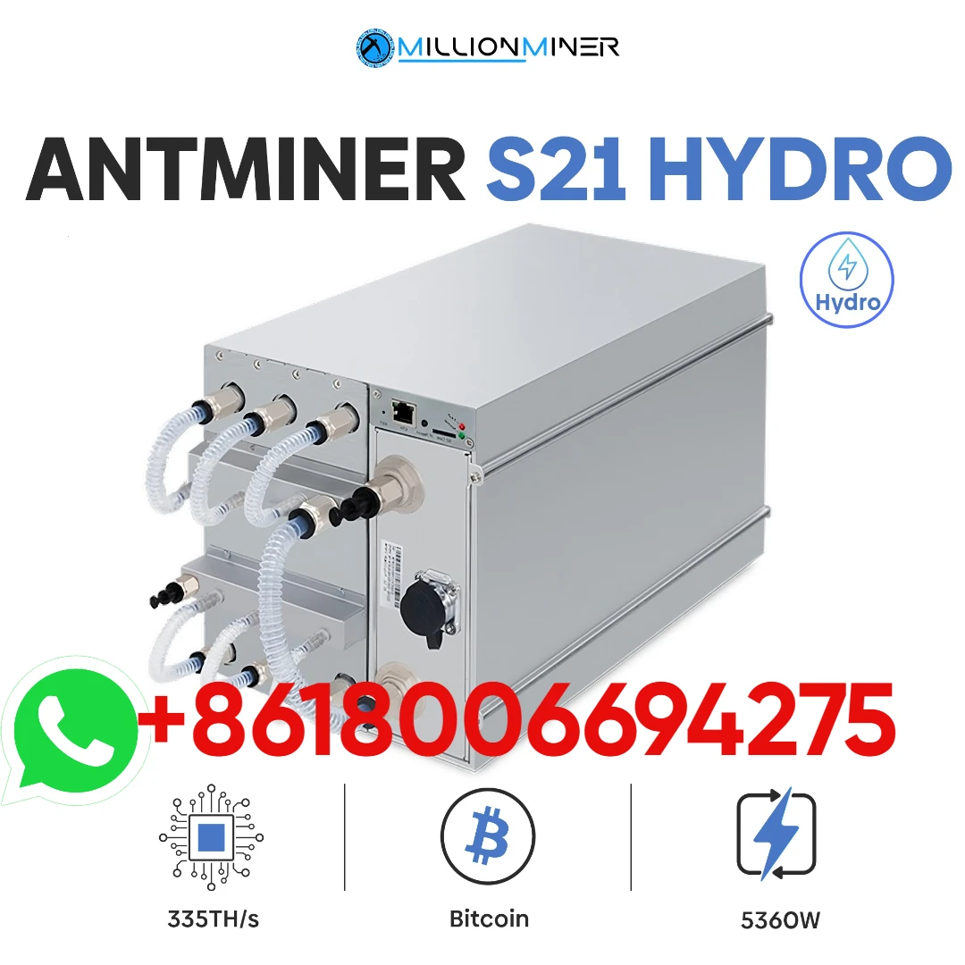 B. LEGIT BITMAIN ANTMINER S21 HYDRO 335T 5500W Asic Bitcoin BTC Miner B. LEGIT BITMAIN ANTMINER S21 HYDRO 335T 5500W Asic Bitcoin BTC Miner
