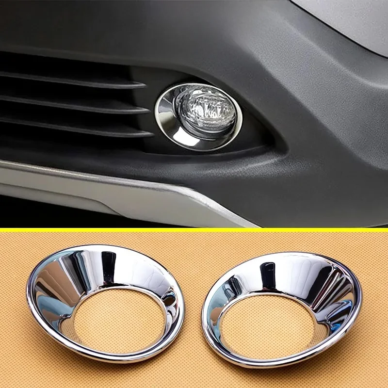 ABS Chrome Car Front Fog Light Cover Ring Surrounds For Toyota Corolla Cross 2022 2023 2024 Exterior Accessories