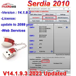 2023 Serdia2010 v14.1.9.3 (2023) Deutz SerDia 2010 Dongle 6 Level Class 4 For Deutz ECU Read Write EMR4 EMR3 EMR2 LPG MD1 EMR L1