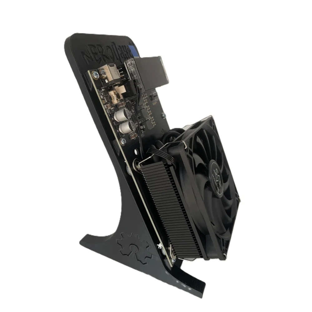 Bitaxe Nerdqaxe++ 4.8TH/s BTC Solo Miner 80W Efficient Bitcoin Mining Machine 4×BM1370 ASIC Chips Open Source Crypto Miner With