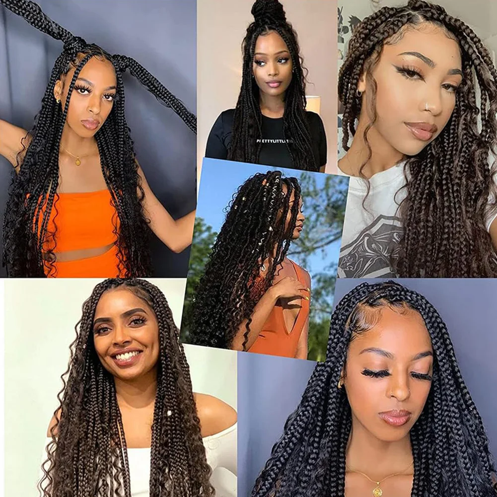 بني داكن السائبة الشعر البشري لضفائر بوهو 1/2/3 حزم لا لحمة الجسم موجة الشعر حزم البرازيلي حزم الشعر البشري للنساء #6