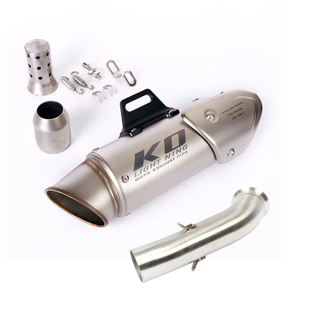 Motorcycle Modified Exhaust Systems Middle Link Pipe With DB Killer Stainless Steel For Super Duke 125 200 250 390 2017-2020
