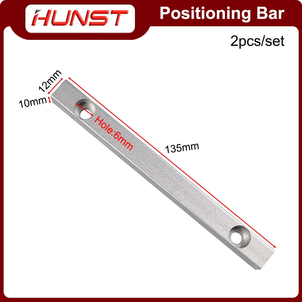 Imagem -03 - Hunst-fibra Marcação Worktable Posicionamento Bar 125*12 mm Dia mm Faça Você Mesmo Fibra e Co2 Marcação Máquina de Gravura Pcs