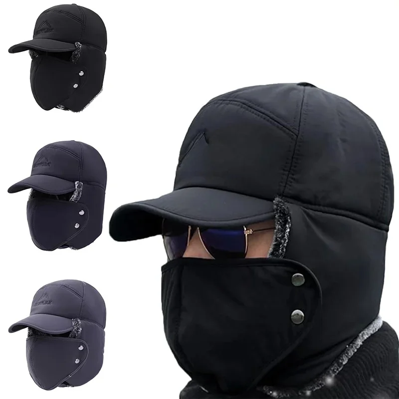 AliExpress NONE Unisex Winter Thermal Trapper Hat Windproof Outdoor Hunting Cycling Skiing Trooper Hat with Earflap Mask Full Face Warmer Cover