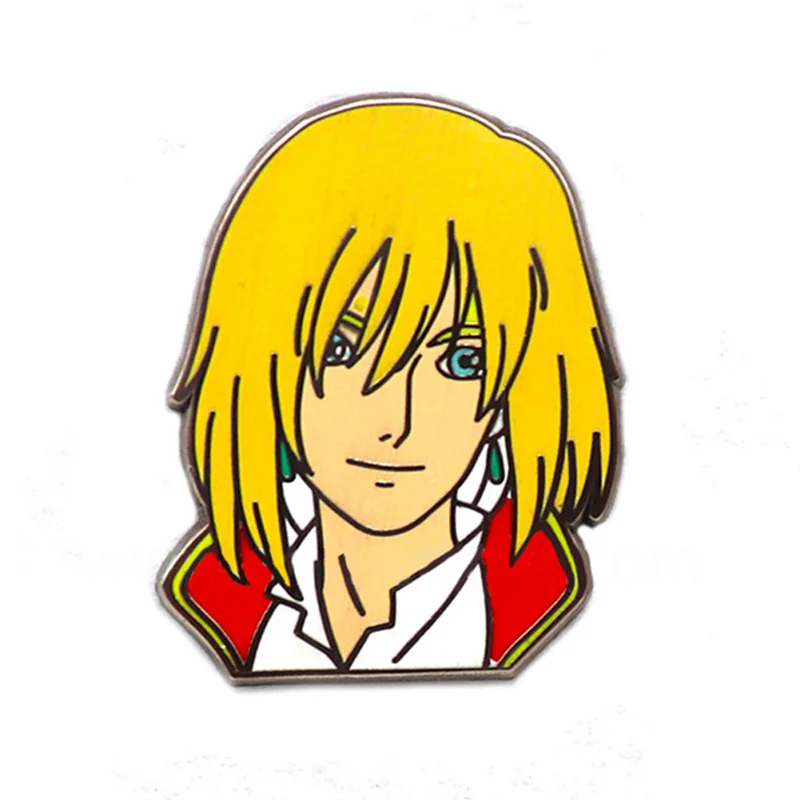 

Custom Handsome Gentlemen With Yellow Hair Lapel Pin Wholesale Manufacturer High Quality Zinc Alloy Hard Enamel Badge For Gift