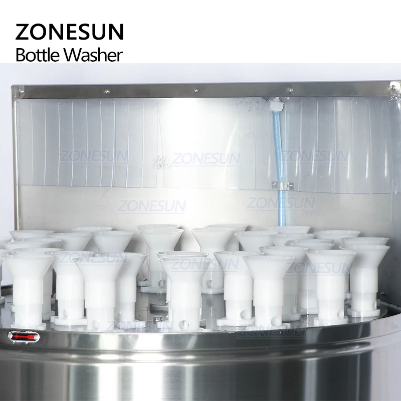 ZONESUN ZS-WB32 Semi Automatic Rotary Bottle Washing Machine