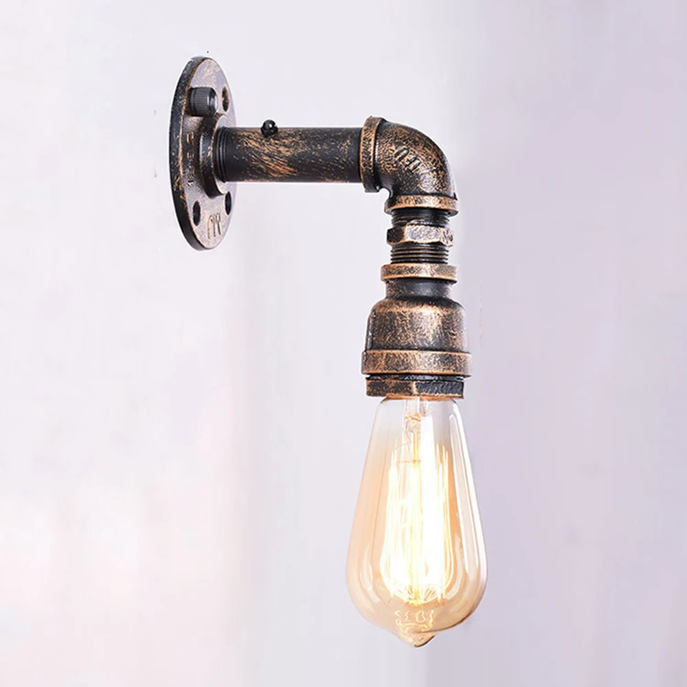 

Retro Vintage Wall Lamp Industrial E27 Water Pipe Wall Light Sconce Home Decor Loft Living Room Kitchen Bedside Indoor Lighting