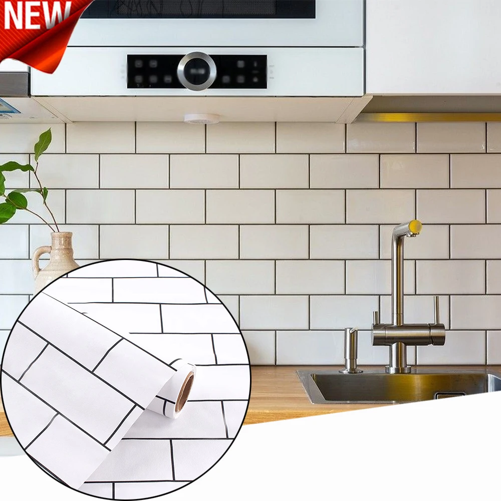 Adesivo da cucina a prova di olio da 40 cm, autoadesivo, resistente alle alte temperature, anti-muffa, controsoffitto dell'armadio, decorazione domestica