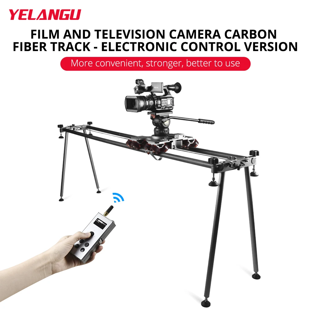 

YELANGU Professional Electric Camera Carbon Fiber Track Slr Camera Slider Rail Carrying 50kg Fiber Track Portable Length 210cm