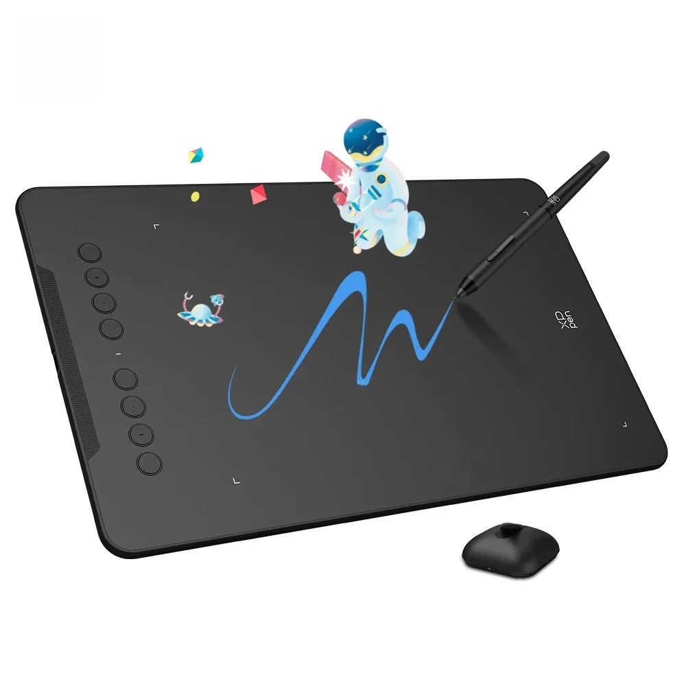 XPPen New Deco01V3 10-calowy Tablet Graficzny Cyfrowy Tablet do Rysowania 16384 Poziomy Nacisku 8 Klawiszy Skrótowych dla Androida Windows Mac — zdjęcie 2