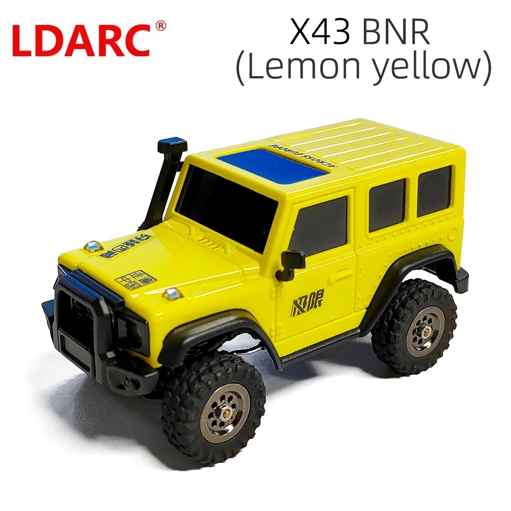 【コバ】 LDARC X43 RTR ミニクローラー デザートイエロー LDARC X43 1:43 Crawler RC Car Simulation Full Time 4WD Climbing