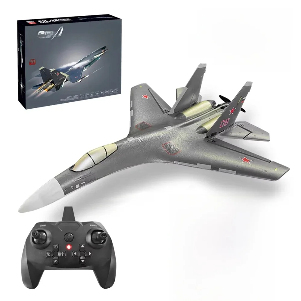 Su35 Rc Flugzeug 4CH Schaumstoff Fernbedienung Flugzeug Modell QF009 J16 Segelflugzeug 2,4 G 360 °   Flip-Roll 525 mm Starrflügel-Kampfflugzeugspielzeug