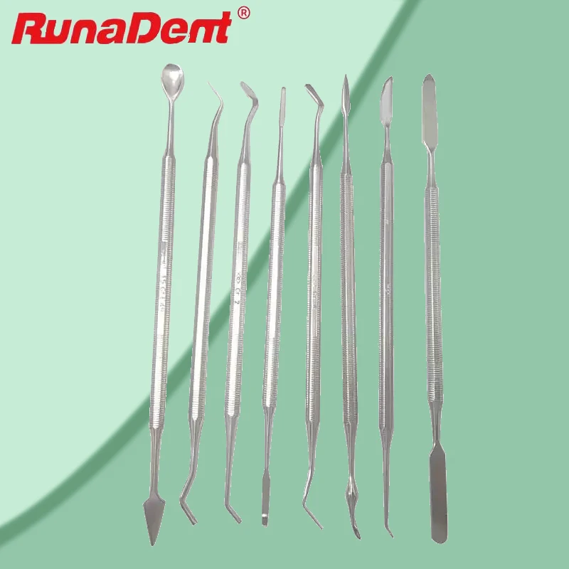 

1pc Dental Stainless Steel Spatula Double Ended Wax Carver Resin Filling Tool for Composite Sculpting Mixing