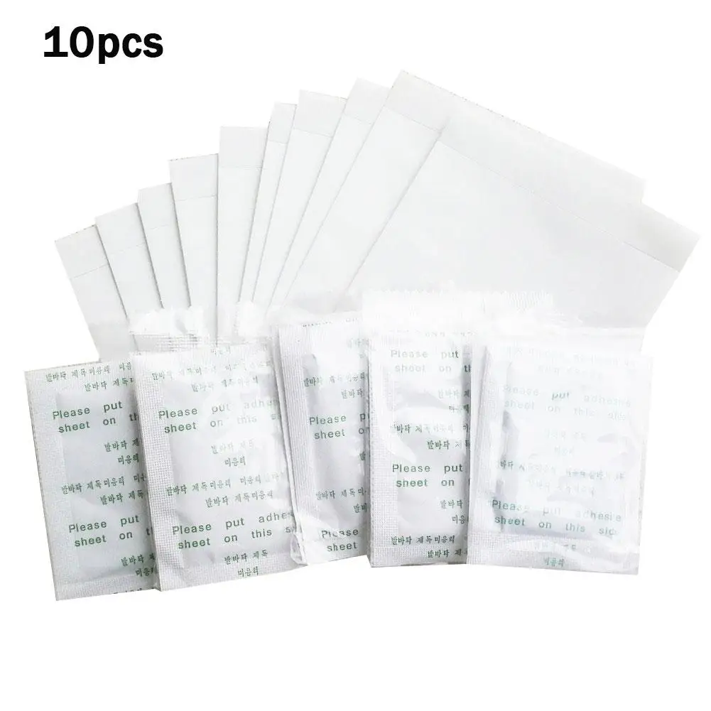 

10pcs Deep Cleansing Foot Patches, Bamboo Vinegar Ginger Powder Foot Pads, Moisturizing Adhesive Sheets For Foot Care
