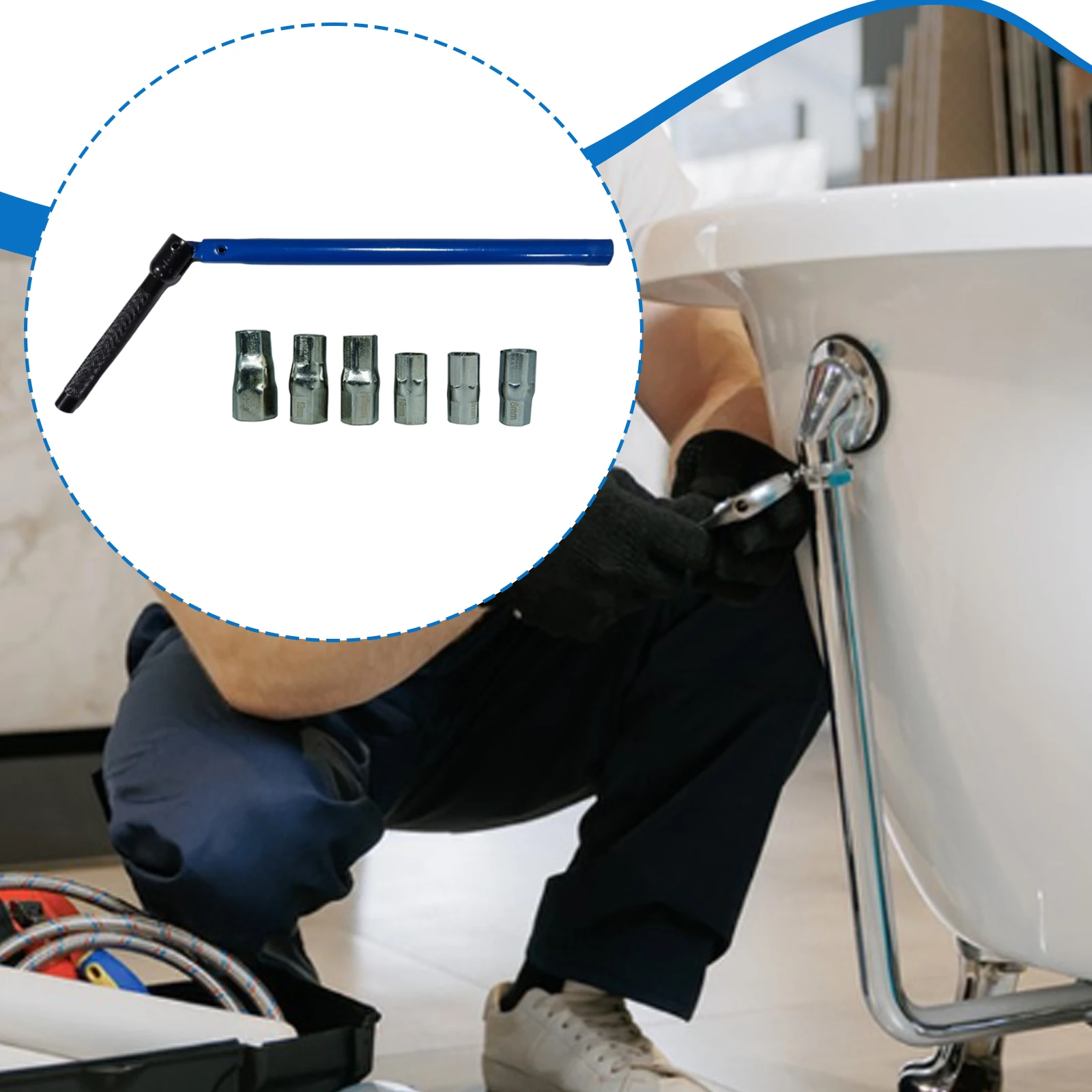 Wrench Hand Tools Spanner Professional Labor Saving Faucet Repair Plumber Back Nut Kit Durable Smooth Surface  Hand Tools