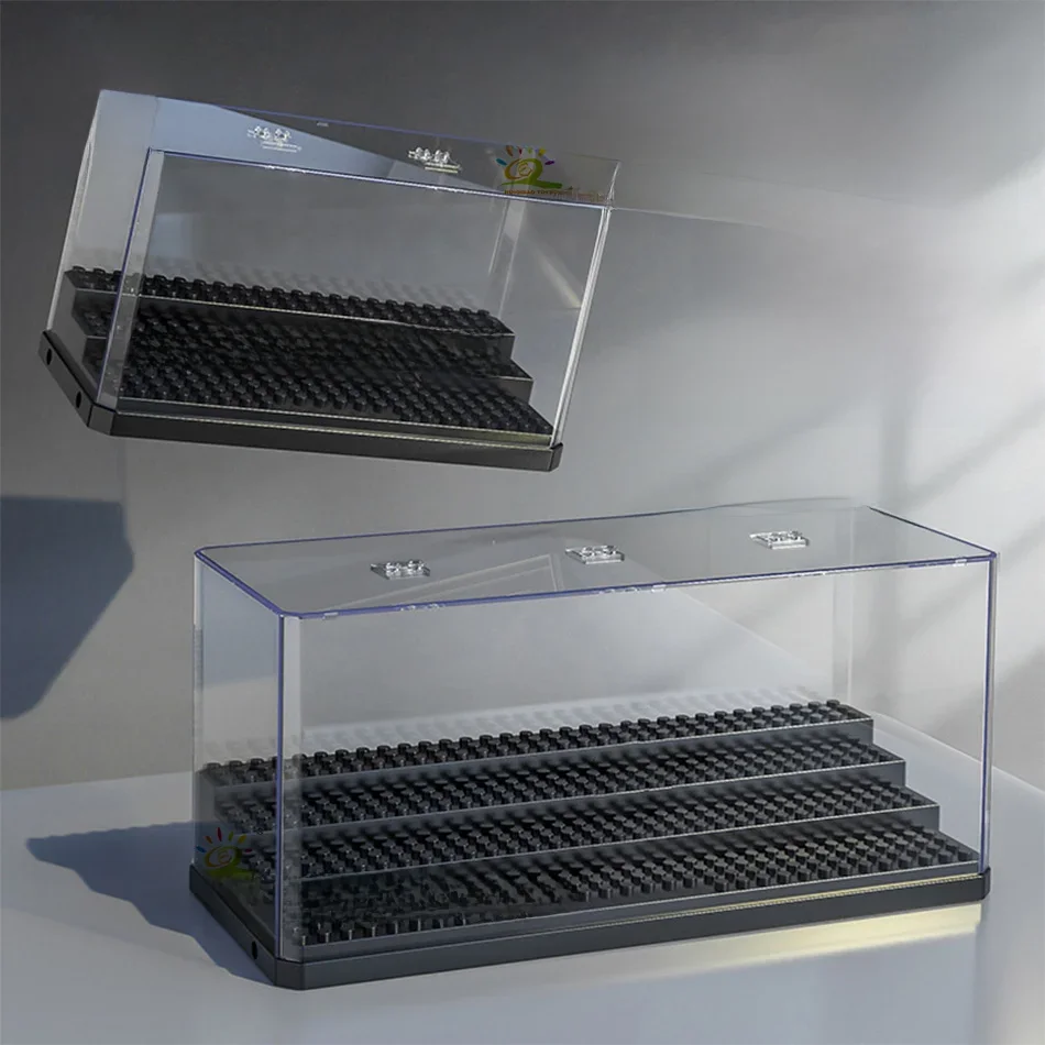 Huiqibao 3 Stappen Stofdicht Figuren Bouwstenen Vitrine Doos Show Case Model Collectie Decoratieve Bricks Speelgoed Voor Volwassen - afbeelding 2