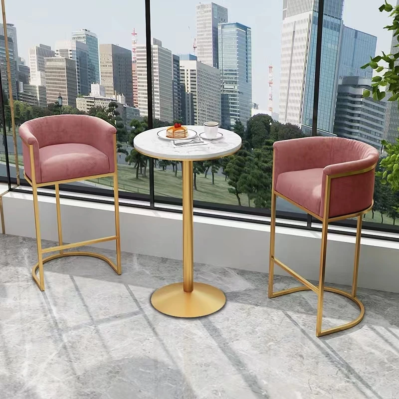 Counter Height Bar Stools with Back, Modern Dining Chair with Metal Legs, Bar Chair for Kitchen Island Counter High Table