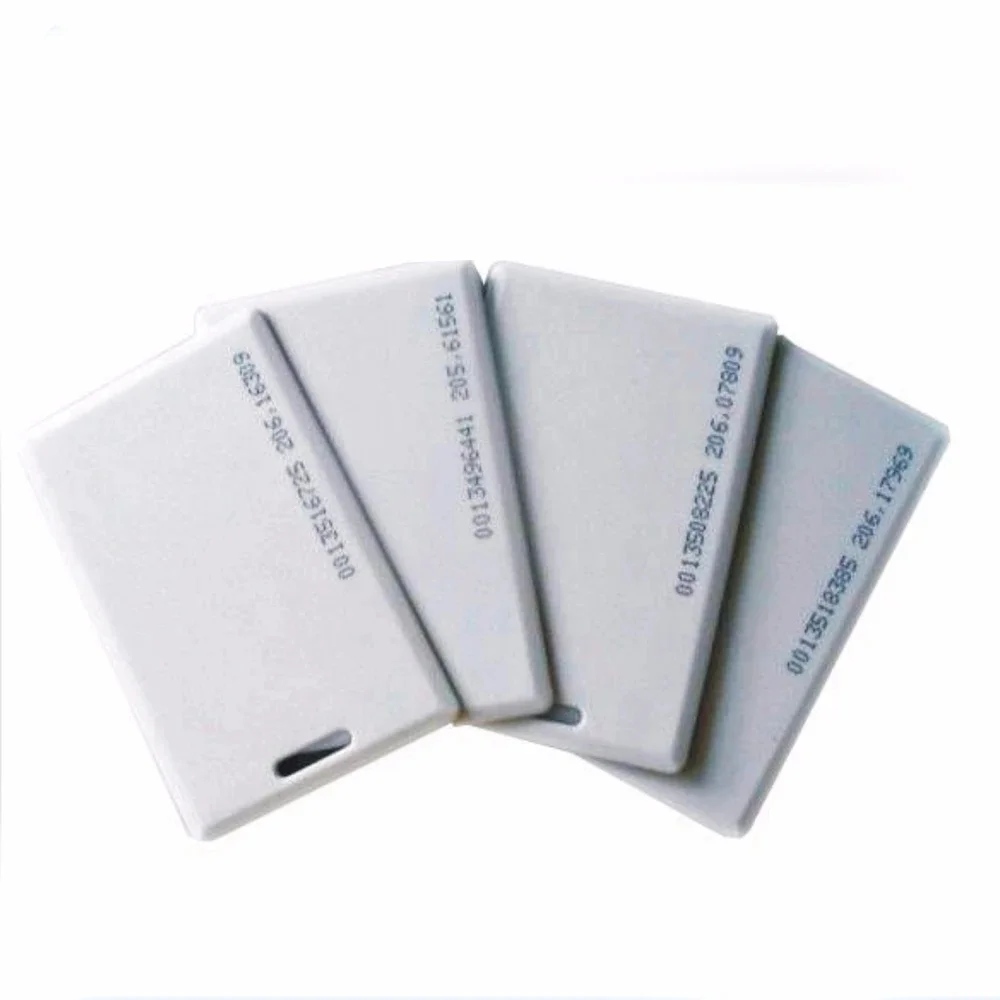 100pcs/lot  Access control thick id card 125k/Thick EM4100 125 KHZ ID card, white