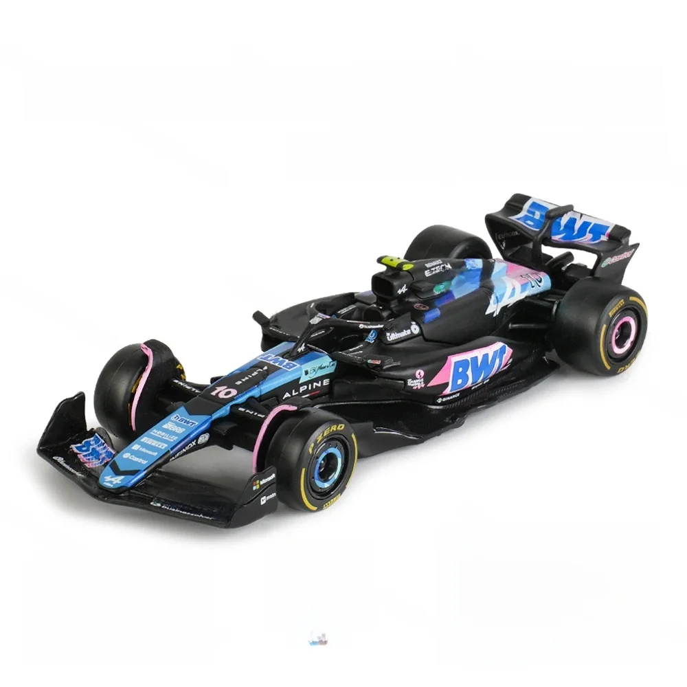 Bburago 1:43 BWT Alpine 2024 A524 # 10 # Modèle de voiture en alliage moulé sous pression, formule de course F1, Simulation statique, 31