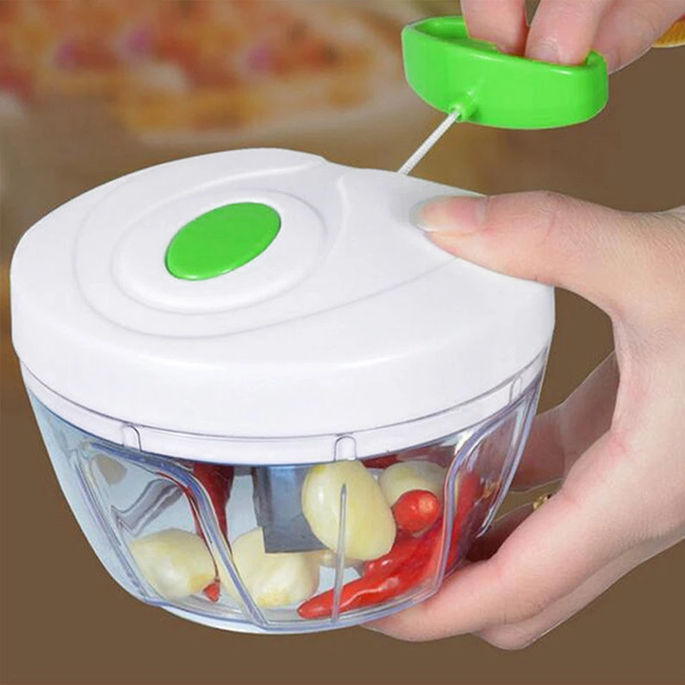 Mini Food Processor Manual Shredder With 3 Lamina Kitchen