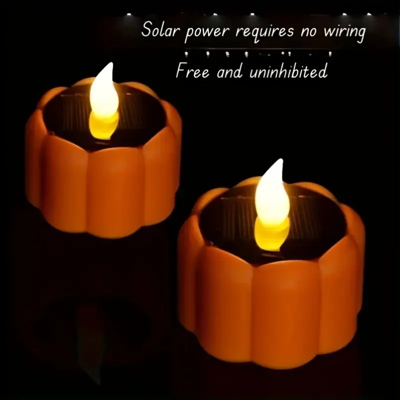 Lampada a candela solare a LED senza fiamma da 6 pezzi, adatta a vari tipi di stanze, è una scelta ideale per l'illuminazione interna.