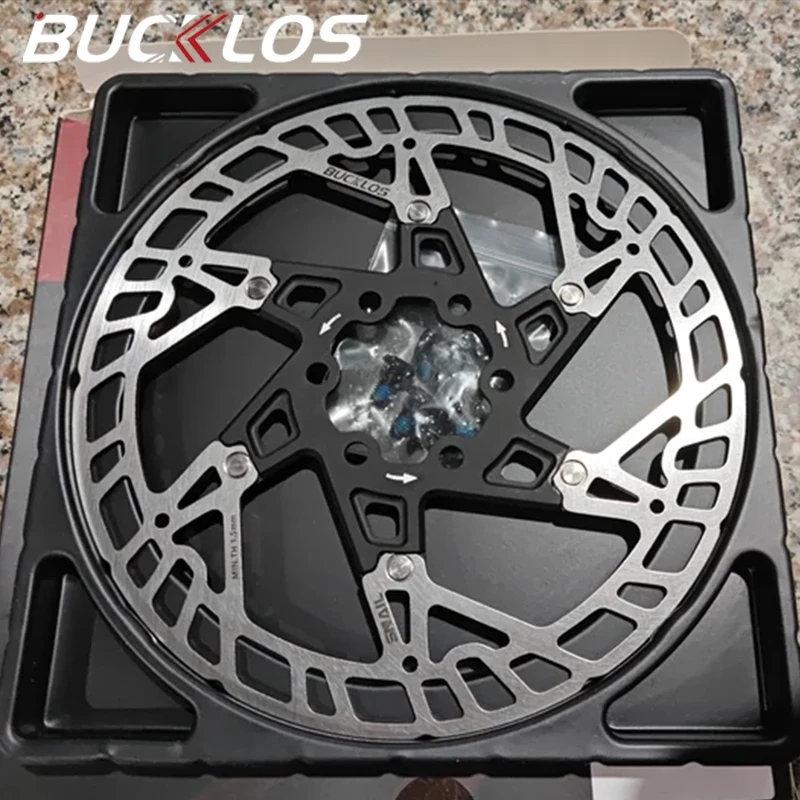 

BUCKLOS mtb Rotor 160mm Floating Bicycle Hydraulic Brake Disc 160mm Heat Dissipation Centerline Road MTB Brake Rotors Bike Part