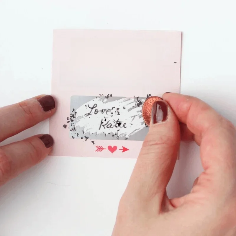 10 pièces cartes à gratter cadeau d'anniversaire Coupons d'amour anniversaire bricolage cadeau pour ses billets de saint valentin cartes de jeu de notes d'amour