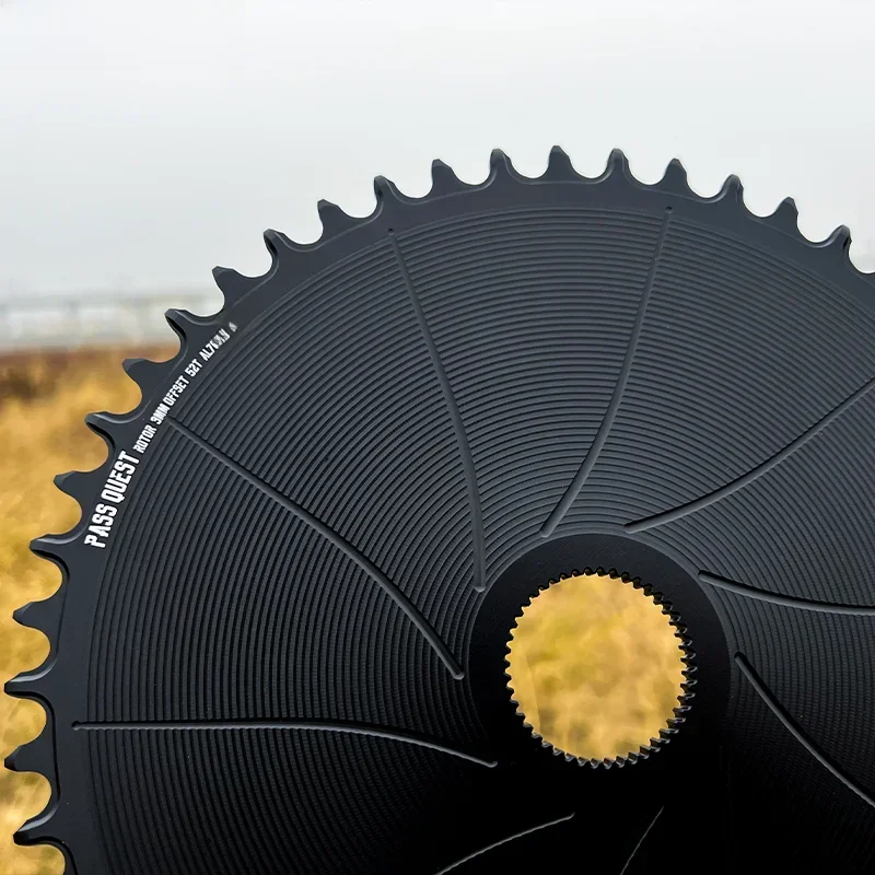 AliExpress GOLDIX PASS QUEST 3mm Offset AERO Round Narrow Wide Chainring for Rotor VEGAST / ALDHU Direct Mount Crank AXS 12 Speed Chain 42-54T