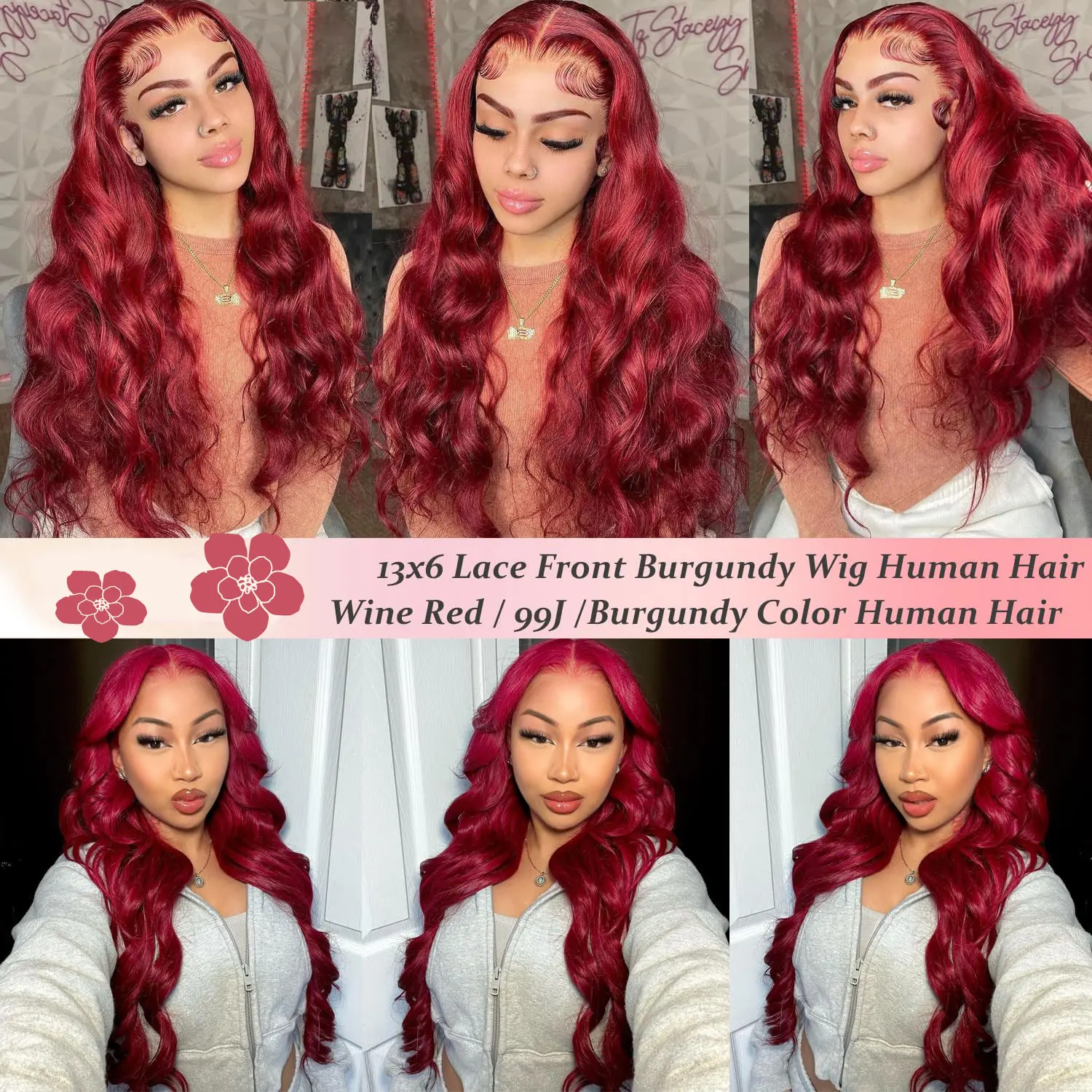 30 Polegada borgonha 13x4 hd laço frontal onda do corpo perucas de cabelo humano 250% densidade 99j peruca de cabelo humano 100% cabelo humano brasileiro