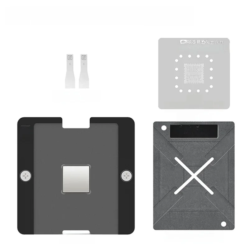 AMAOE S905X4 S905X zestaw platform cyny do sadzenia dla S905L/905Z IC silny magnetyczny 0.20mm szablon do reballingu BGA — zdjęcie 2