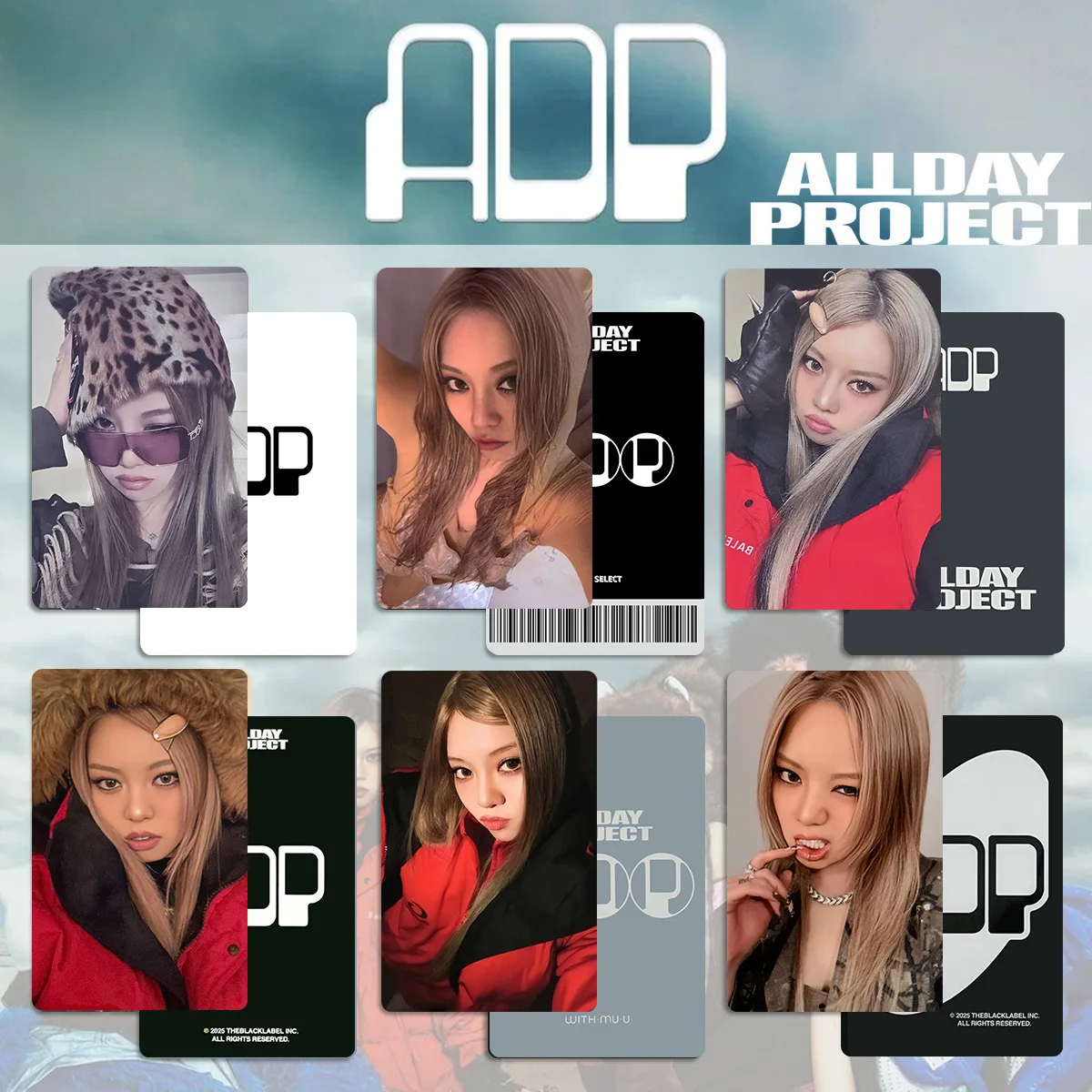 ALLDAY PROJECT Photocards Tarzzan  Woochan Youngseo Personal Card Bright Film LOMO Card Bailey Annie Fans Collection Gift
