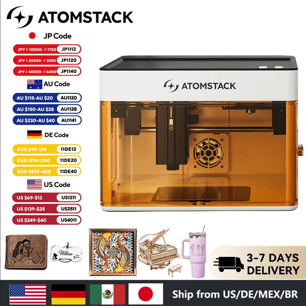 ATOMSTACK P1 Mini Dual Laser Engraver (5W+1.2W)