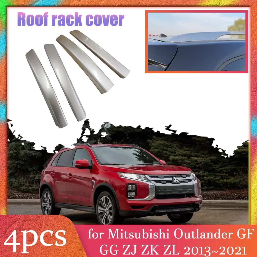 

Car Roof Rack Cover for Mitsubishi Outlander GF GG ZJ ZK ZL 2013~2021 Luggage Bar Part Rail End Shell Cap Trim Shell Accessories