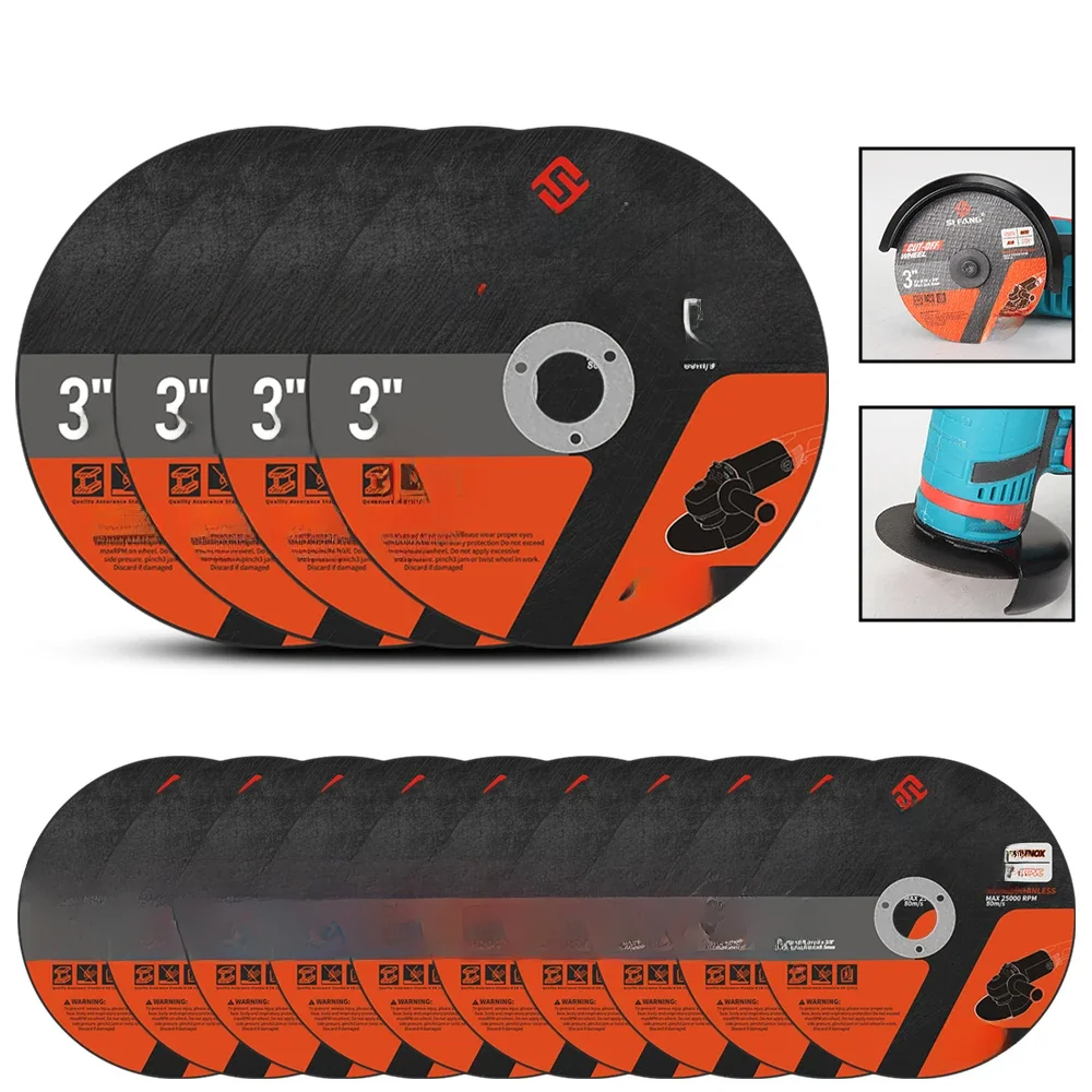 SIFANG 3-Zoll-Metall-Trennscheibe, Klinge, Schleifen, Schleifen, abgeschnittene Kreisräder, Sägeblätter, Scheibe, elektrischer Winkelschleifer, Zubehör
