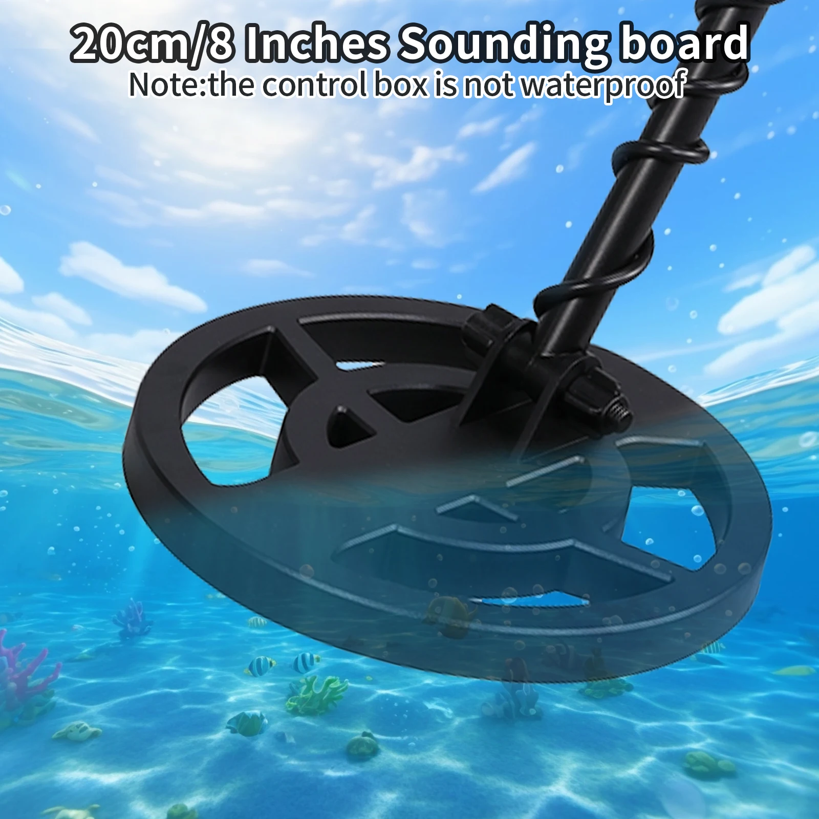 High Sensitivity Metal Detector with Multiple Operation Modes, Adjustable Stem and Sensitivity for Coin and Jewelry Hunting