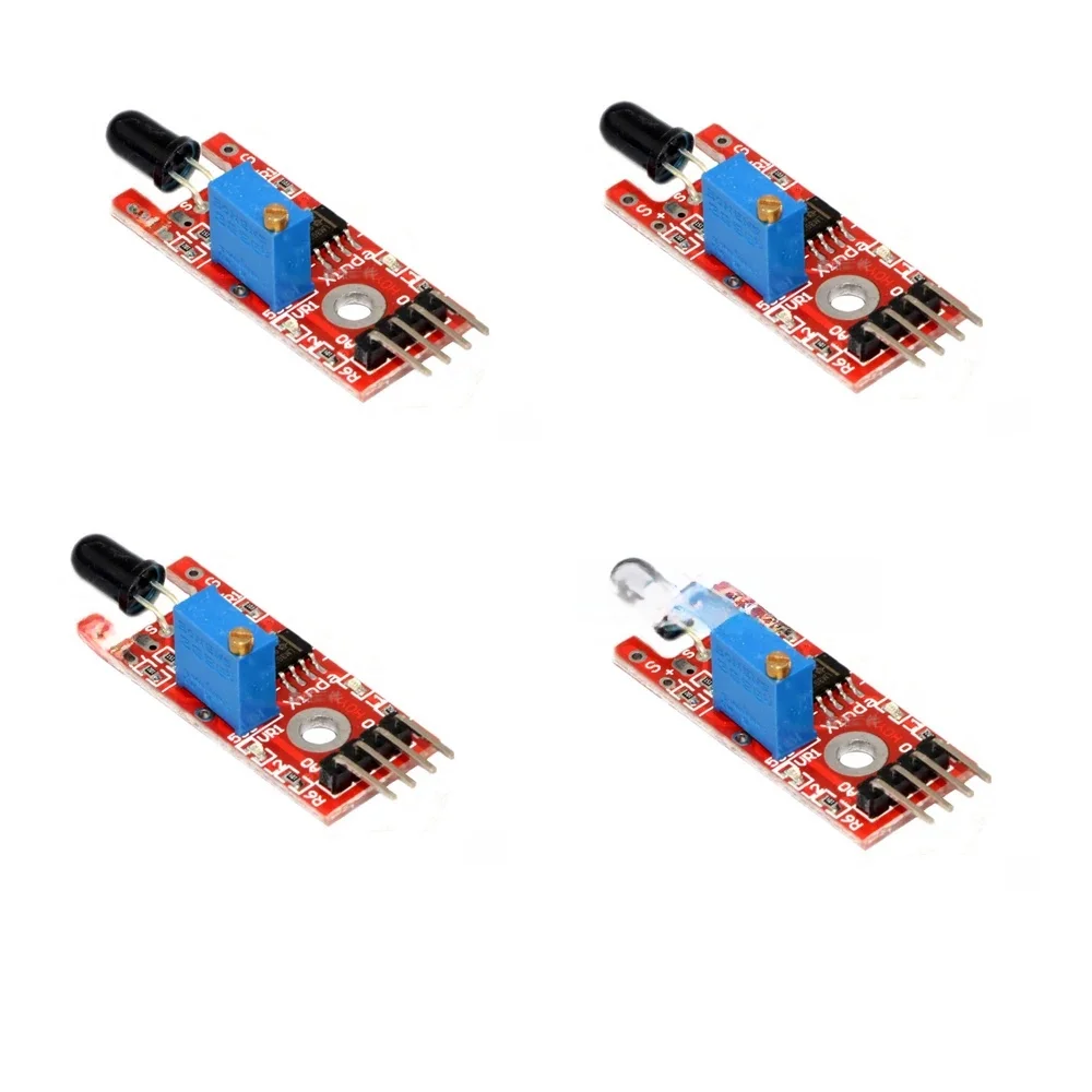 10pcs/lot Flame Sensor Module IR Sensor Detector Smartsense For Temperature Detecting Suitable