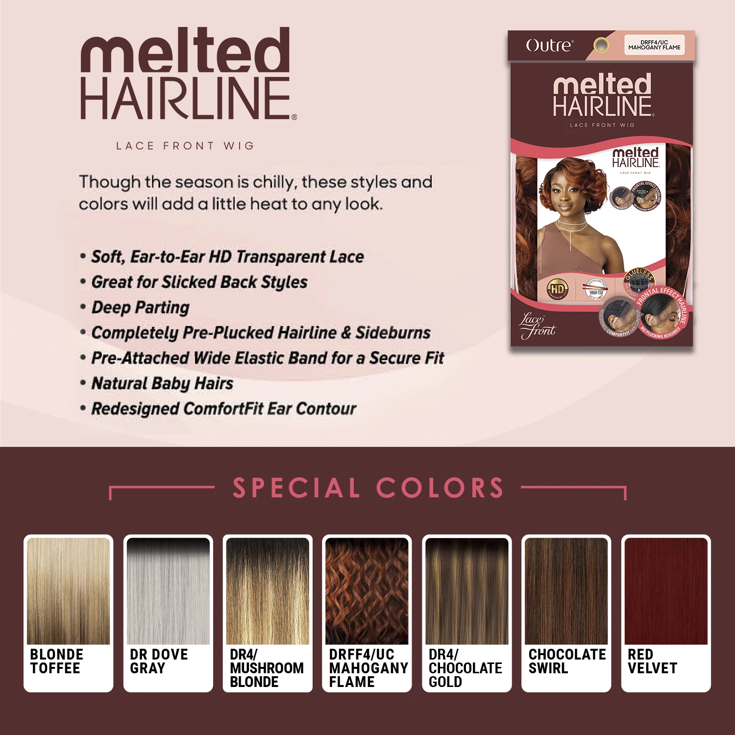 Outre HD Lace Front Synthetic Wig Melted Hairline Glueless Ayda