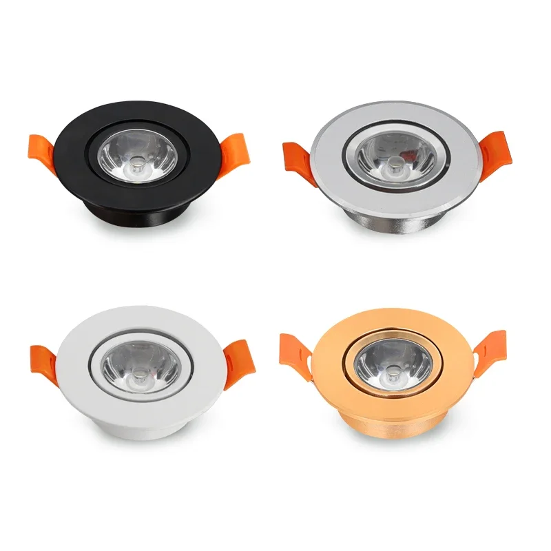 4/10PCS 3W LED Dimmbare Decke Downlight AC85-265V Einbau LED Spot Licht Led-lampe Ausschnitt 55mm mit Fahrer