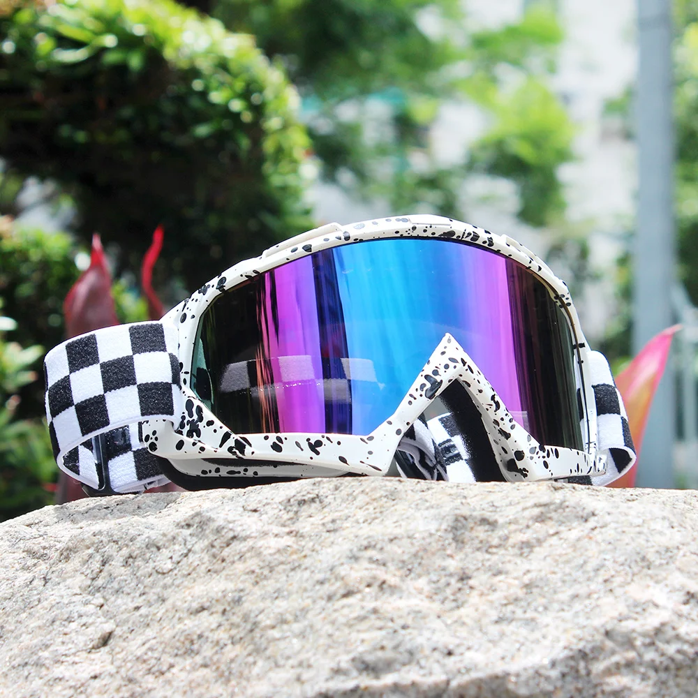 2024 New Motorcycle Goggles Retro Motocross Glasses Sunglasses Eyeglasses Anti-Wind Racer Chopper Cycling Glasses Racing Skiing