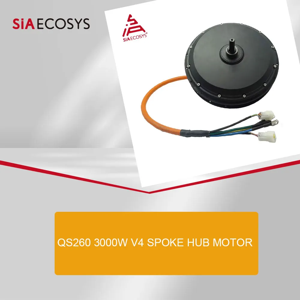 

QS Motor High Power 260 3000W V4 72V 100kph Spoke Hub Motor for Electric Dirt vehicle Two-wheeled